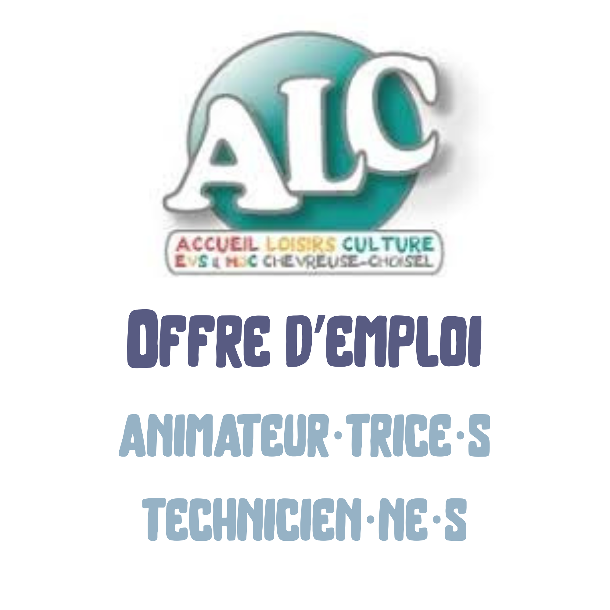 Offre d'emploi : 3 animateur·rices technicien·nes / professeur·es de musique - ALC Chevreuse Offre d’emploi : 3 animateur·rices technicien·nes / professeur·es de musique – ALC Chevreuse